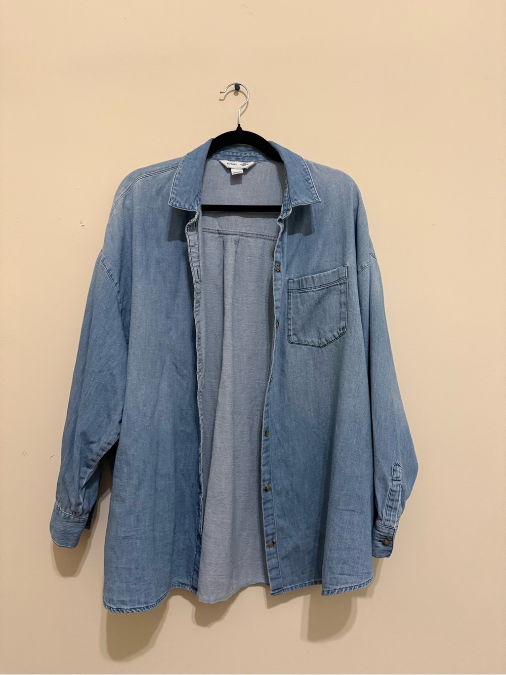 Old Navy Light Blue Denim Button-Down Shirt